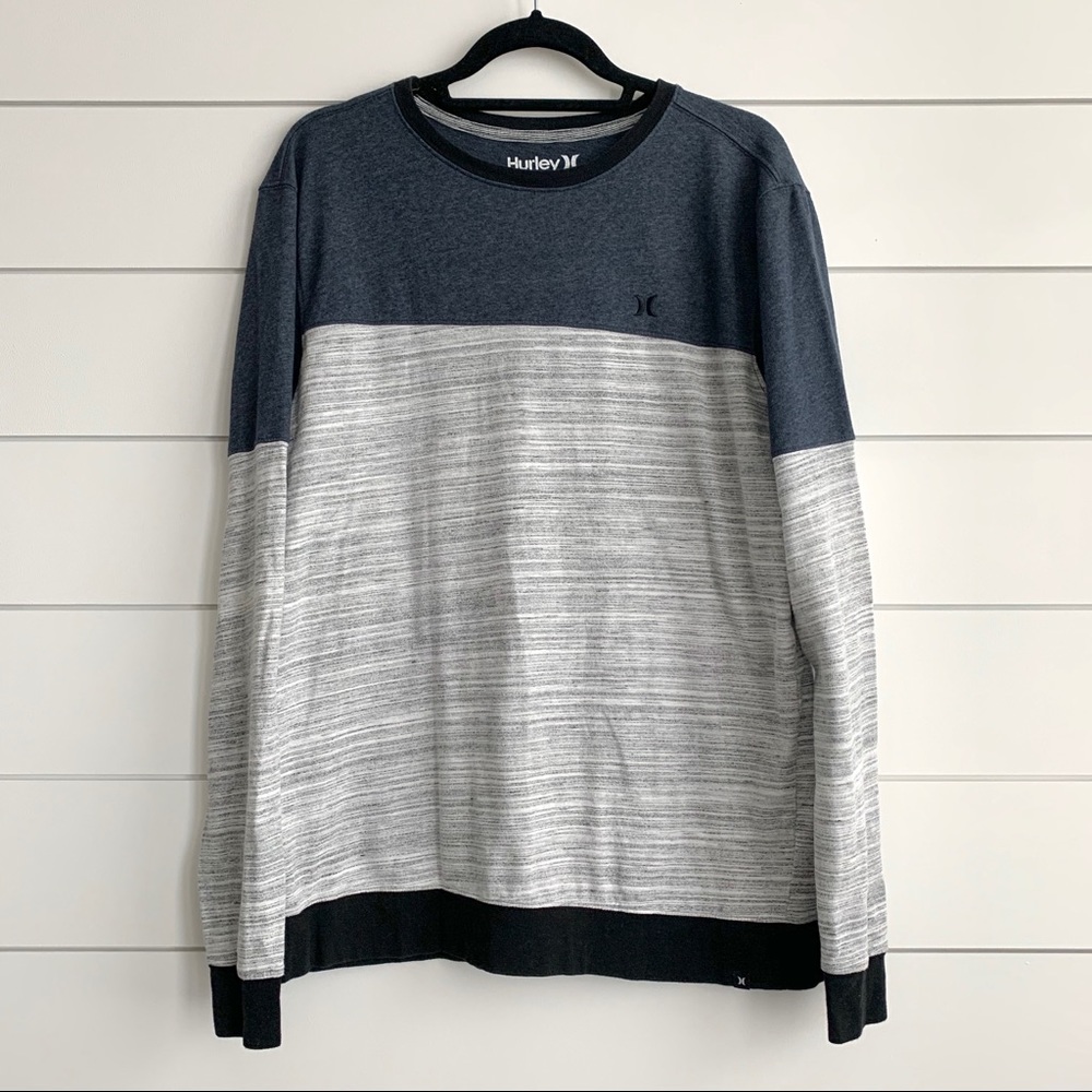 Hurley Blue and Gray Long Sleeve